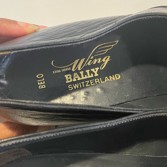 Bally of Switzerland vintage black leather loafers main image 10